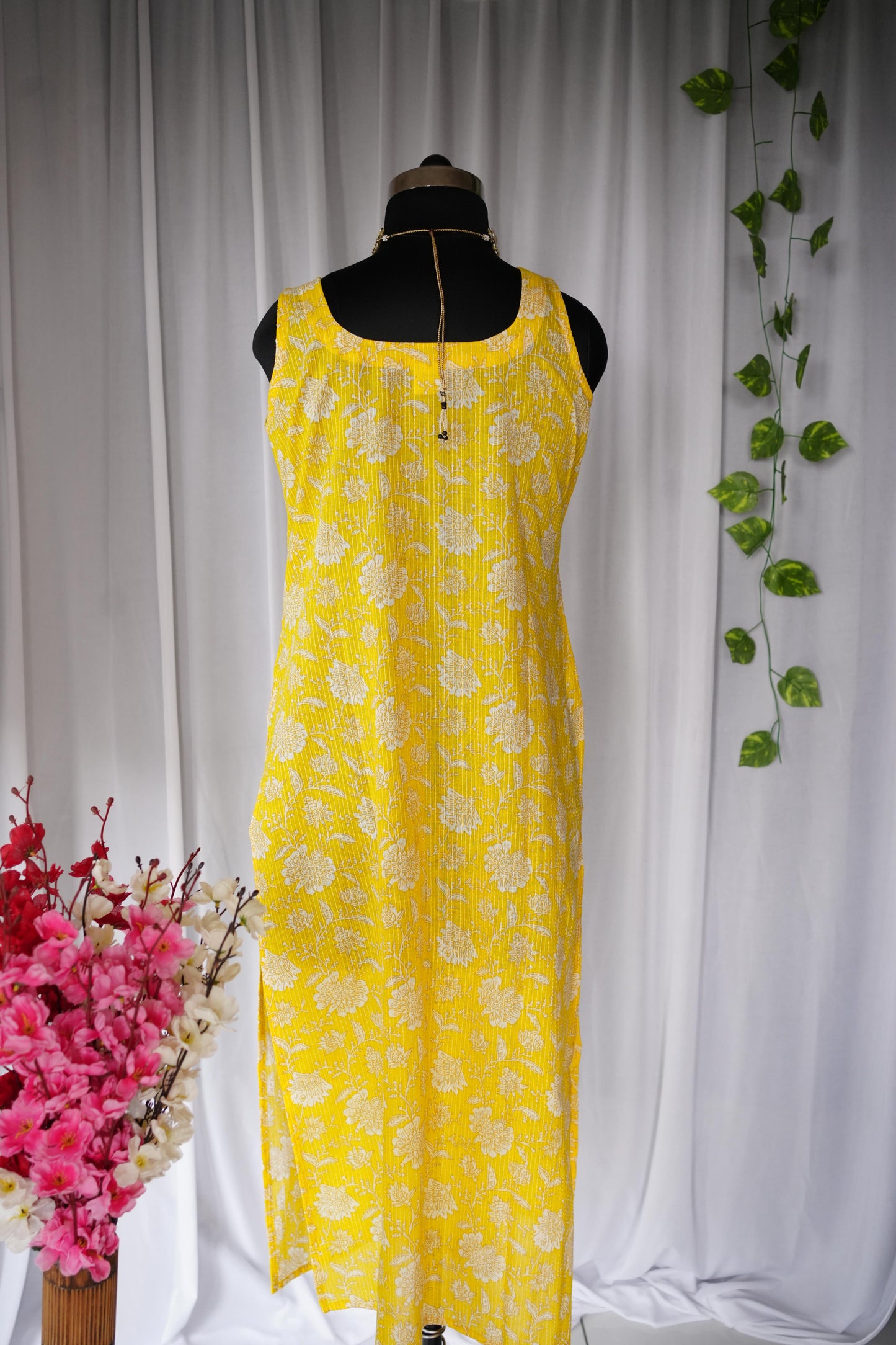 Tara Yellow Floral Kurta