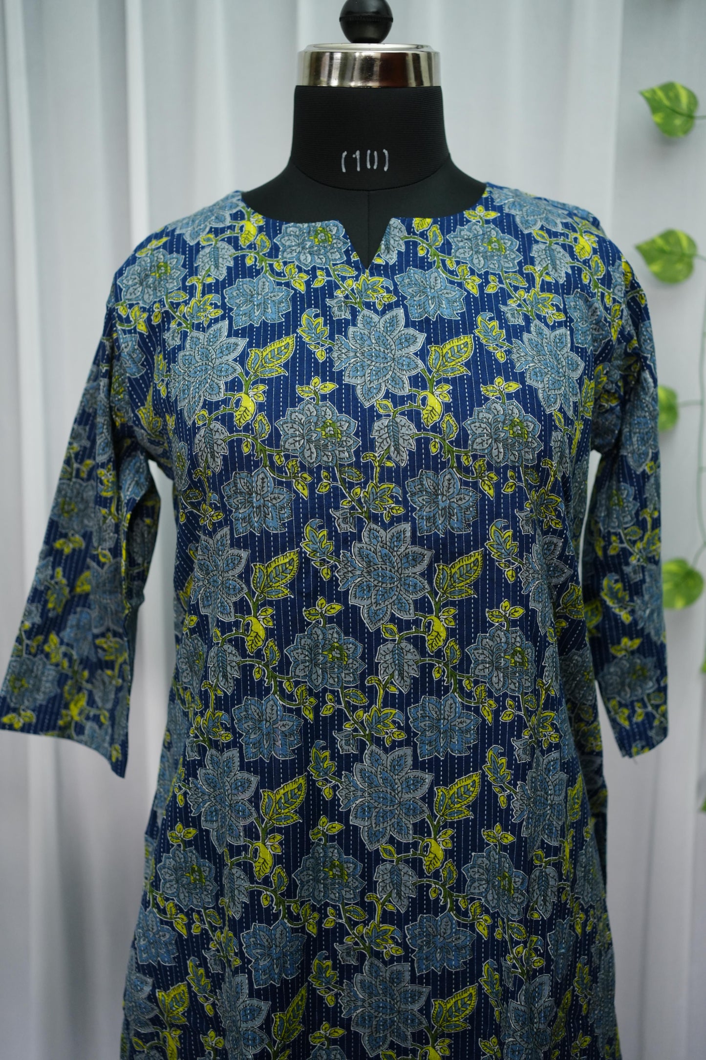 Ardra Navy Blossom Kurta