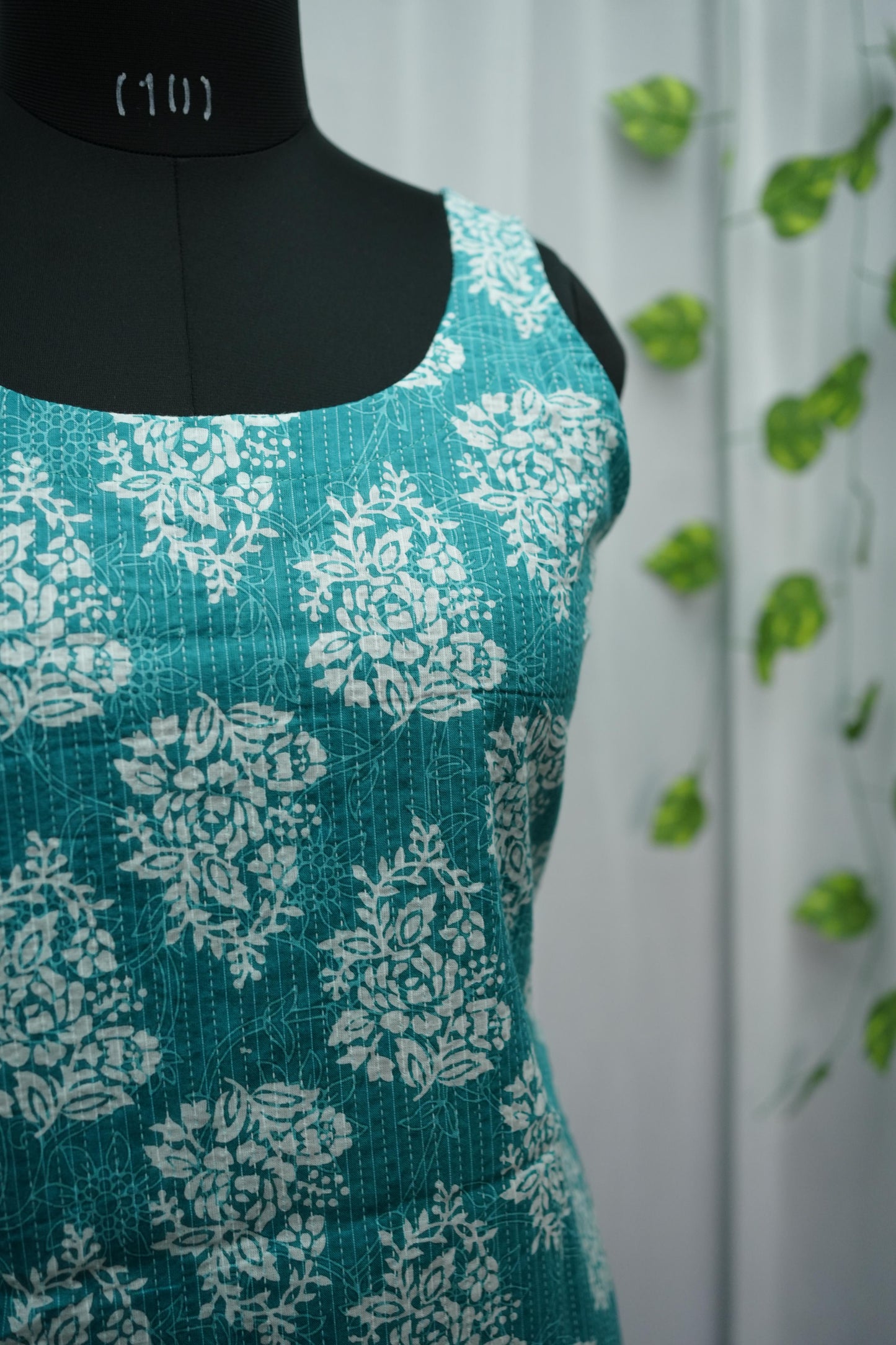 Neela Teal FloralTop