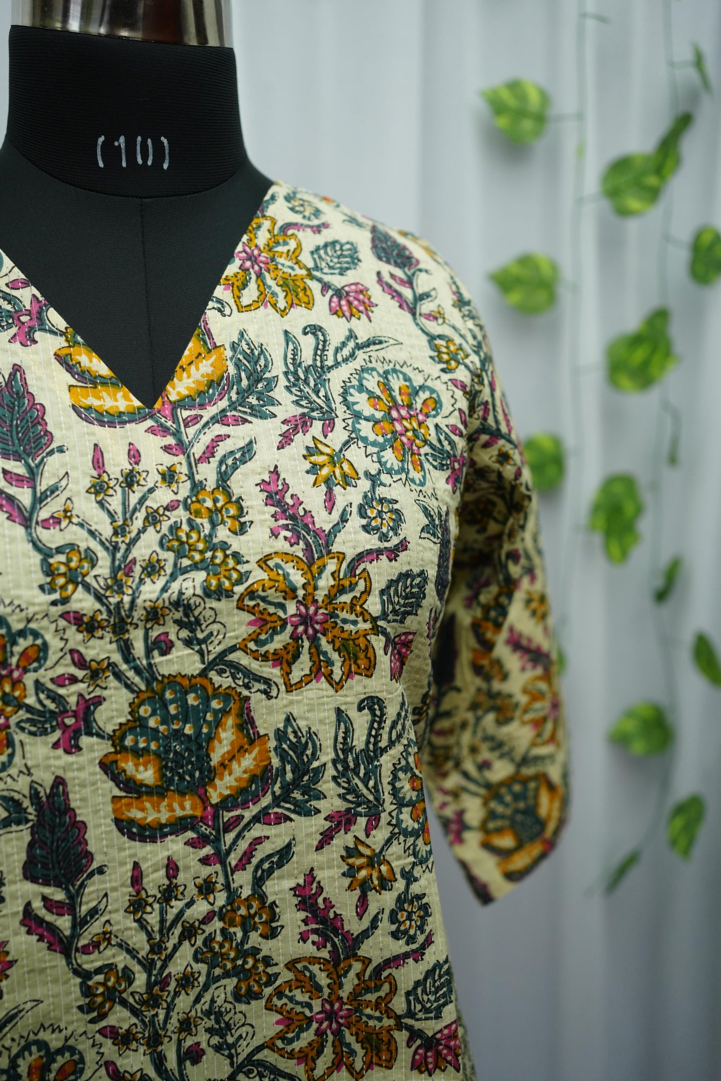 Mridu Beige Floral Top