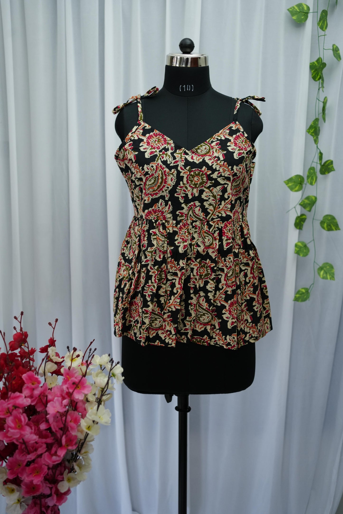 Valli Black Garden Top