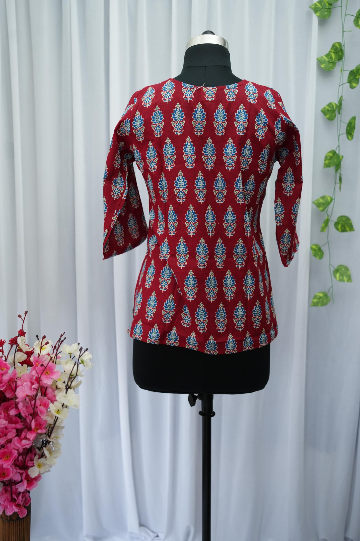 Mridu Maroon Blossom Top